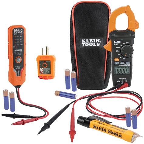 electrical test box serial e312a013453 c.s.a 1059|Klein Tools CL120VP Electrical Voltage Test Kit with Clamp .